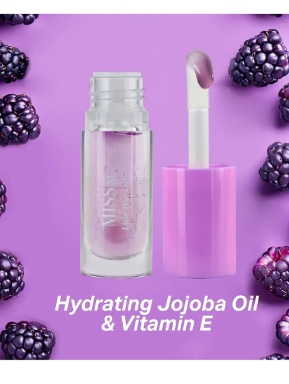 Blackberry Lip Oil Gloss — Miss 2M